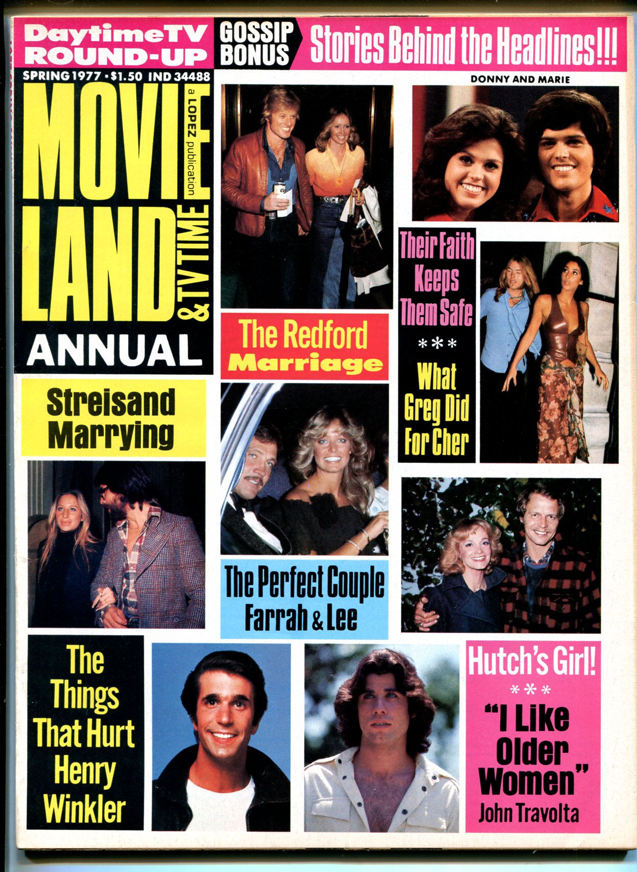 Movie Land and TV Time Annual Spring 1977Farrah FawcettCherStreisand