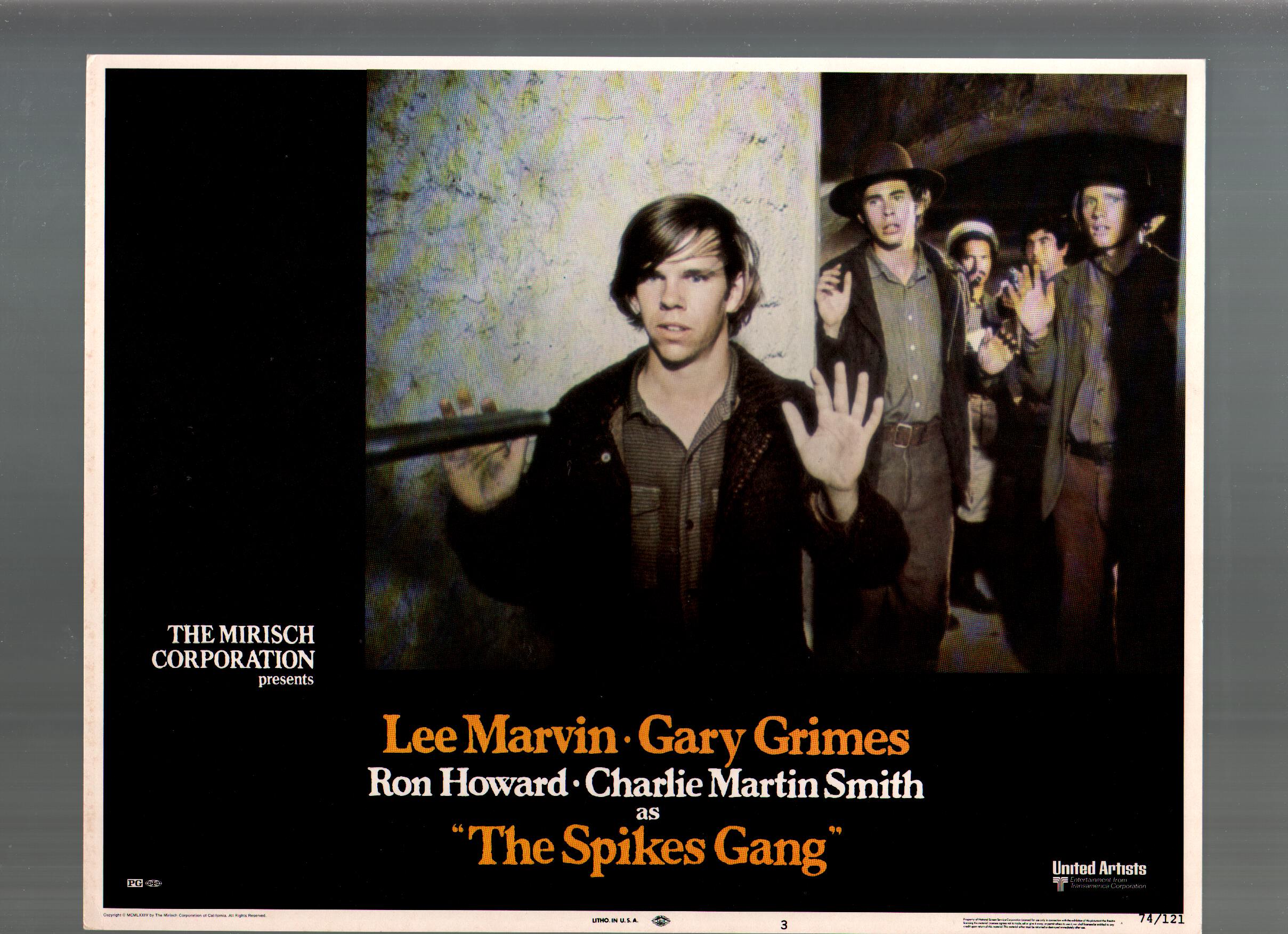 Spikes Gang-Lee Marvin=Gary Grimes-Ron Howard-11x14-Color-Lobby