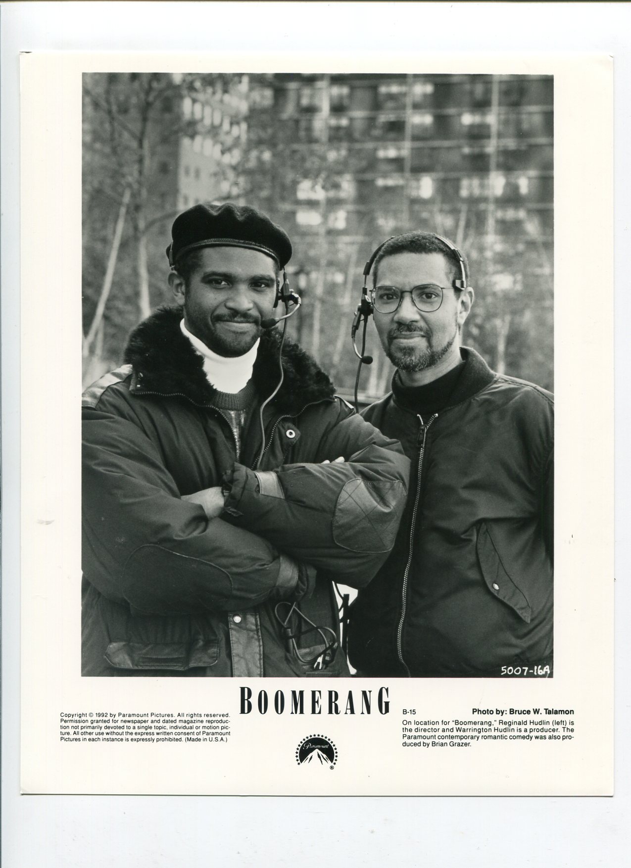 Boomerang-Reginald Hudlin-8x10-B&W-Still: Photograph | DTA Collectibles