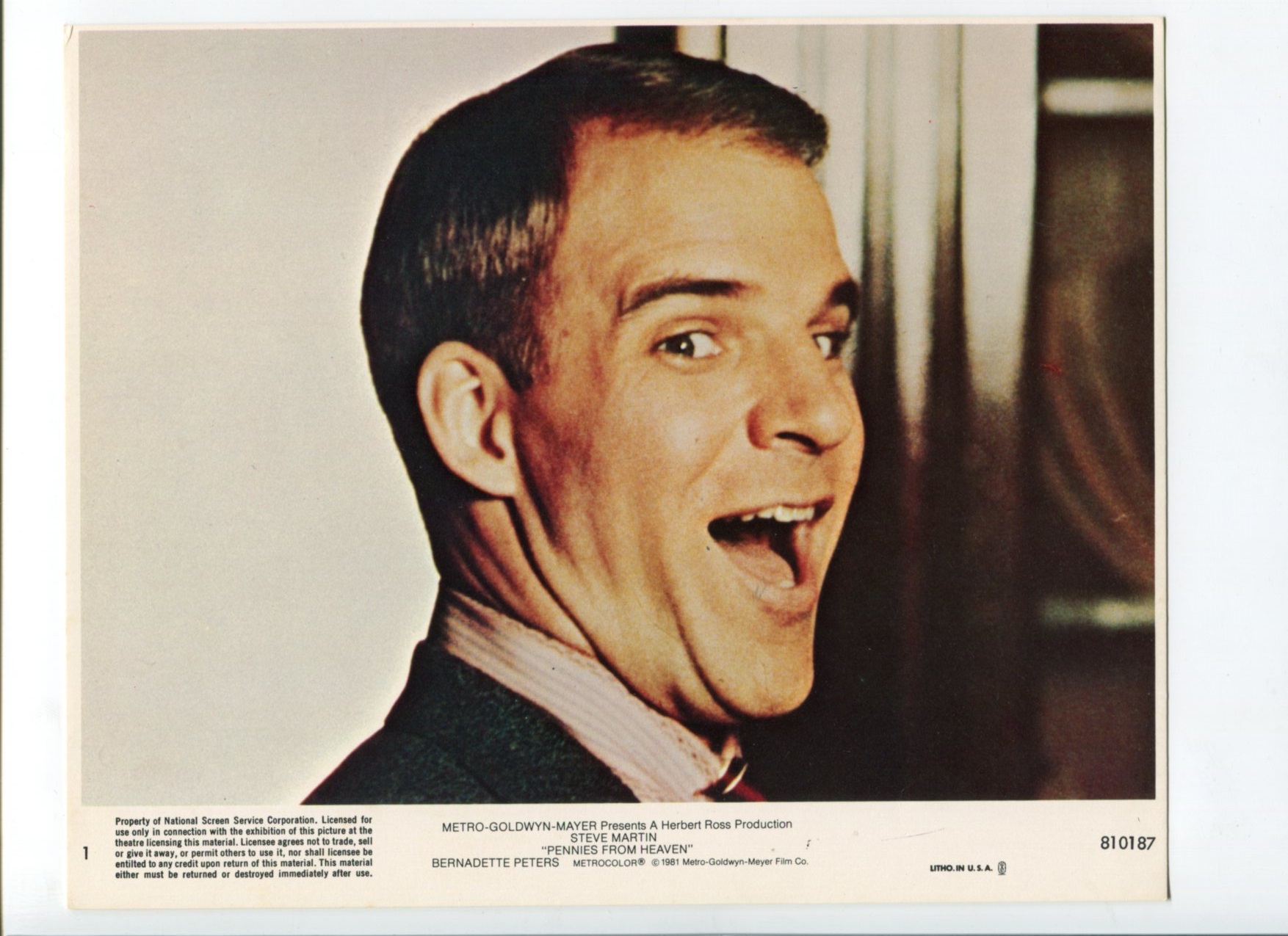Pennies From HeavenSteve MartinColorStill Photograph DTA Collectibles