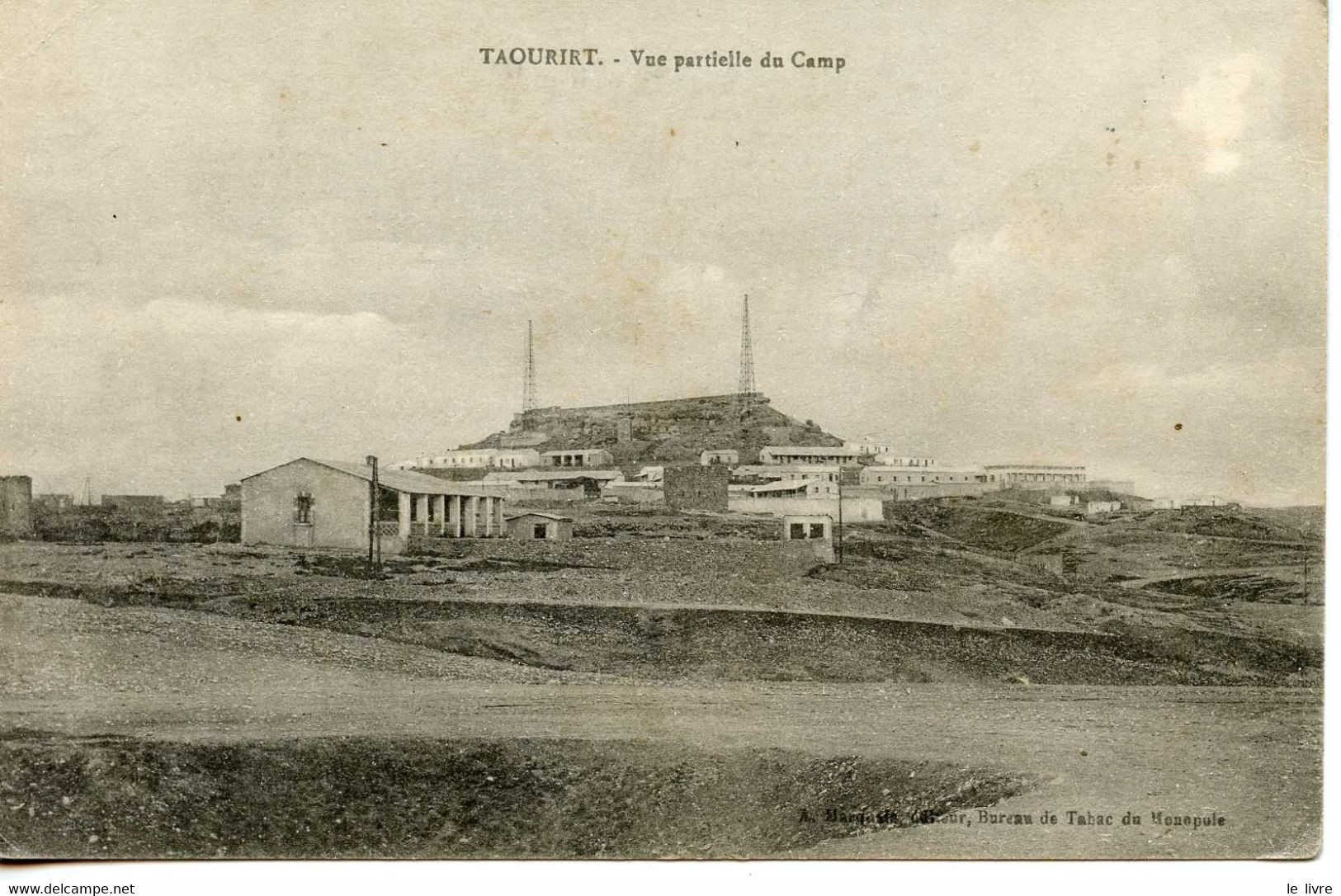 CPA MAROC TAOURIRT. VUE PARTIELLE DU CAMP Maroc [Bon] [Couverture souple]