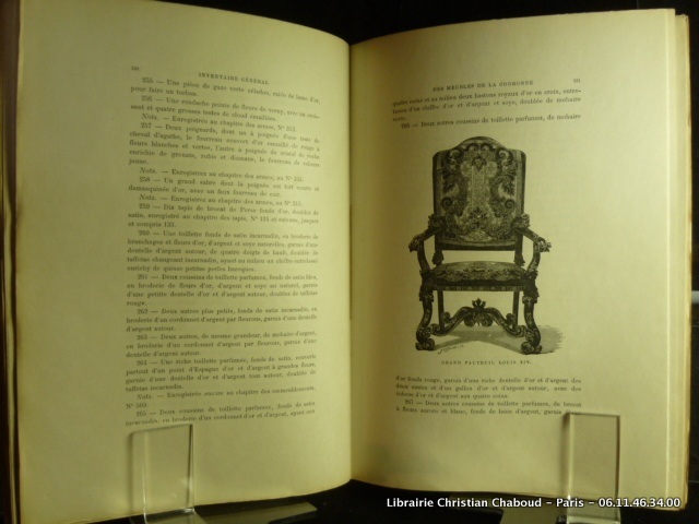 Inventaire Général du Mobilier de la Couronne sous Louis XIV