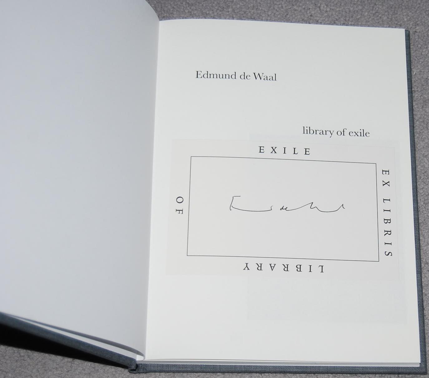 Edmund de Waal : library of exile by Elif Shafak ; Hartwig Fischer ...