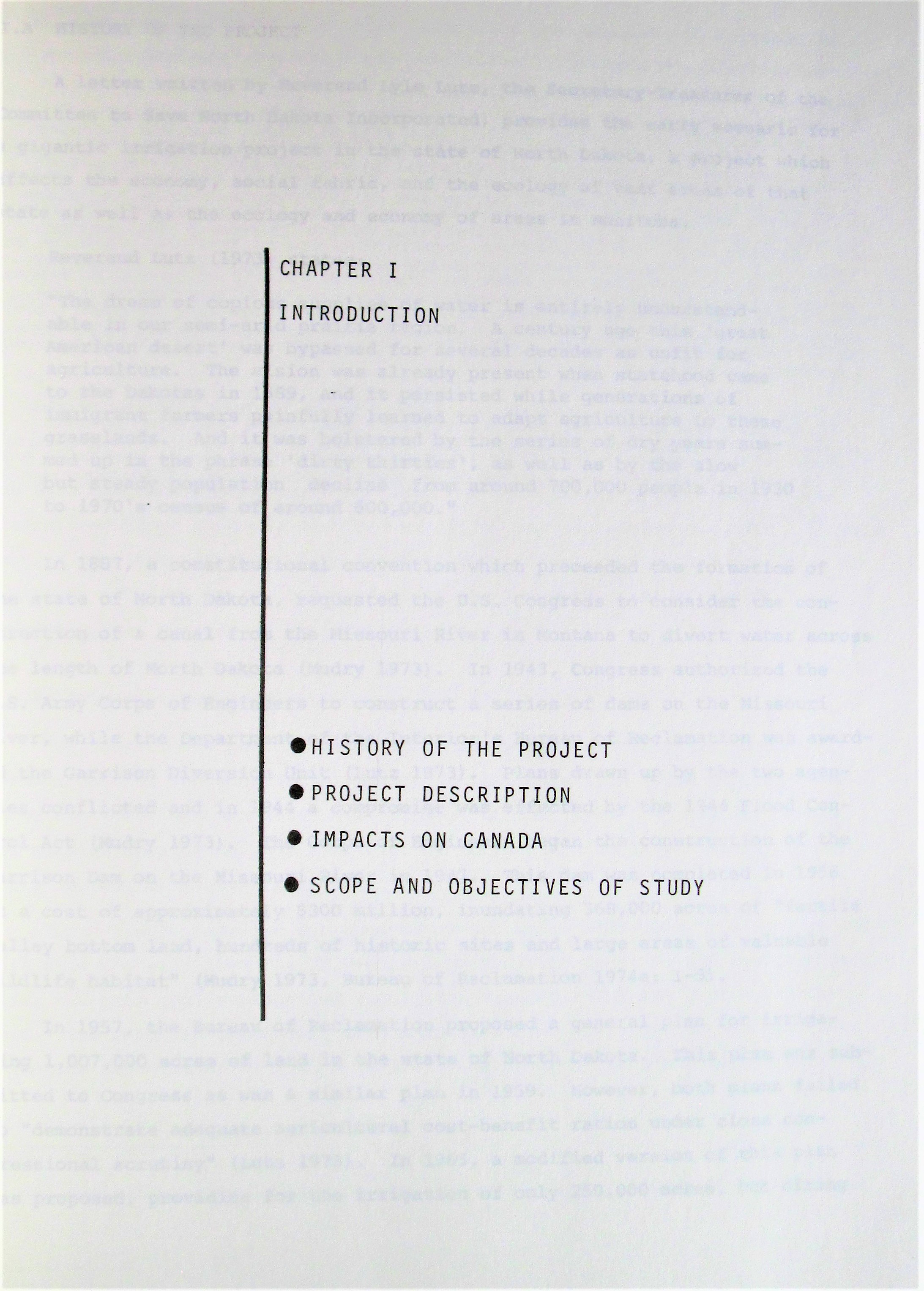 The Impacts of the Garrison Diversion Unit of Canada by Boyd, D.H