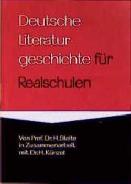 Deutsche Literaturgeschichte für Realschulen - Stolte, Heinz