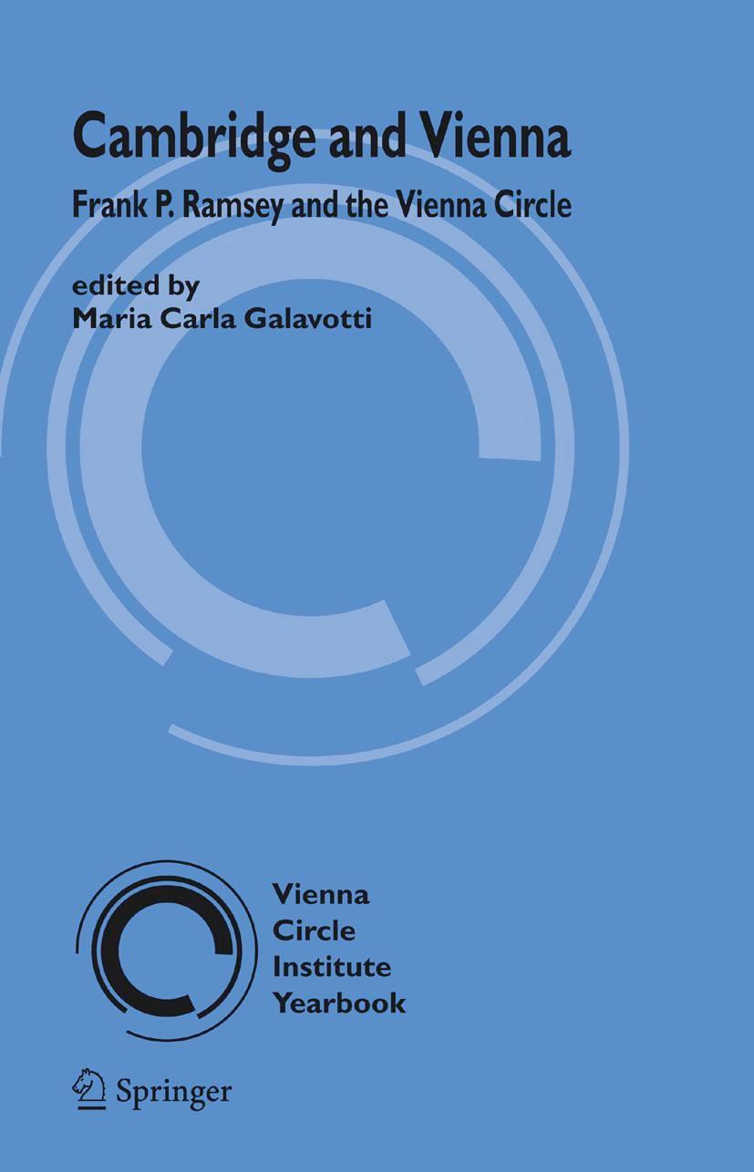 Cambridge and Vienna: Frank P. Ramsey and the Vienna Circle - Galavotti, Maria C.