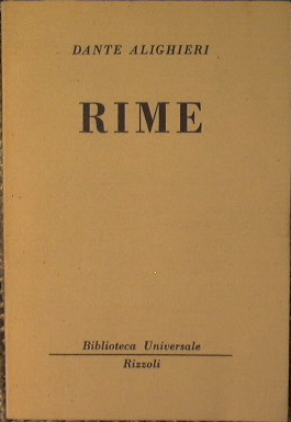 Rime - Dante Alighieri