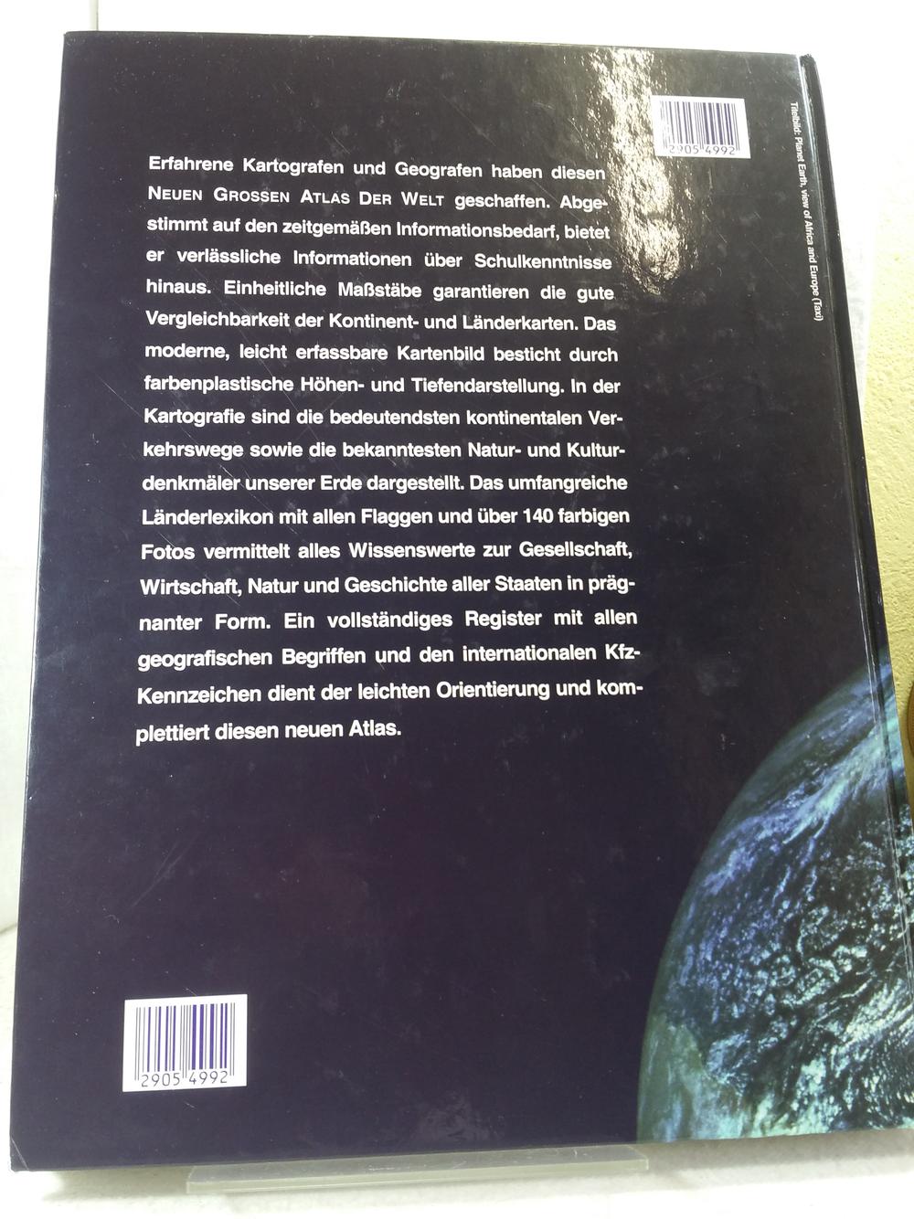 Neuer grosser Atlas der Welt. Mit illustrierten Länderlexikon in Farbe ...