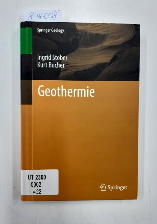 Geothermie Springer geology - Stober, Ingrid und Kurt Bucher