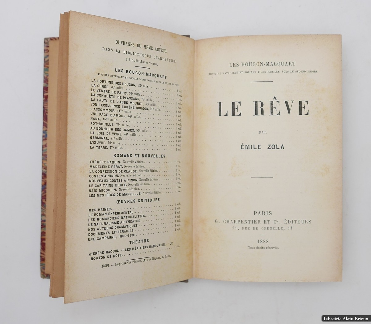 Le Rêve - ZOLA, Émile