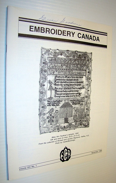 Embroidery Canada Magazine, November 1986 Multiple Contributors [Very Good] [Softcover]