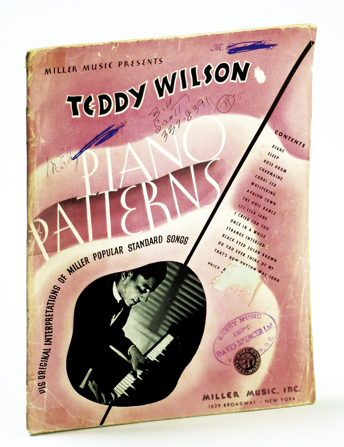 Teddy Wilson Piano Patterns His Original Interpretations Of Miller Popular Standard Songs Piano Sheet Music Von Wilson Teddy Fair Paperback 1939 First Edition Rarenonfiction Ioba Teddy Wilson Piano Patterns His Original Interpretations Of Miller Popular Standard Songs Piano Sheet Music Von Wilson Teddy Fair Paperback 1939 First Edition Rarenonfiction Ioba