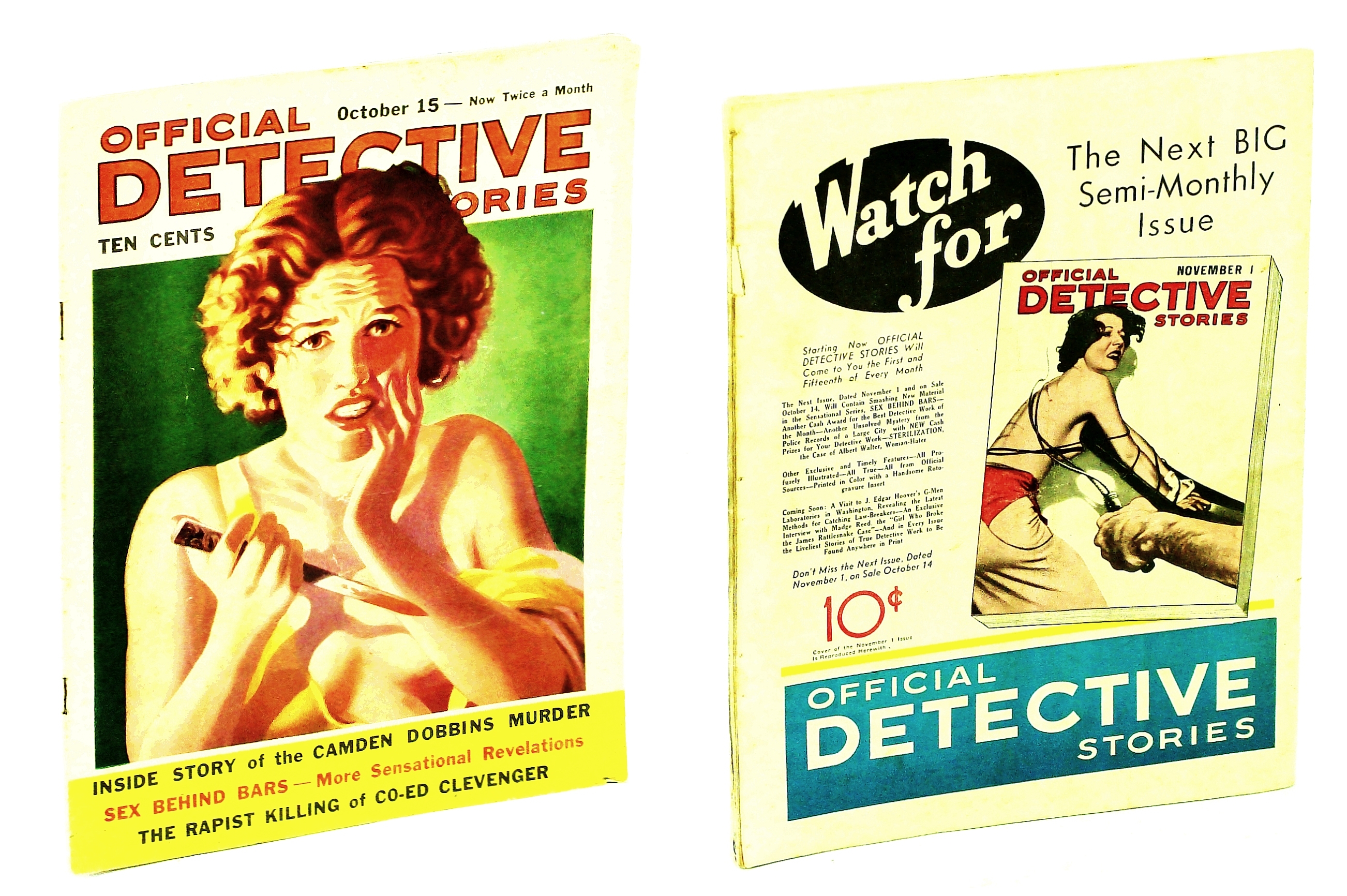Official Detective Stories Magazine, October 15, 1936,