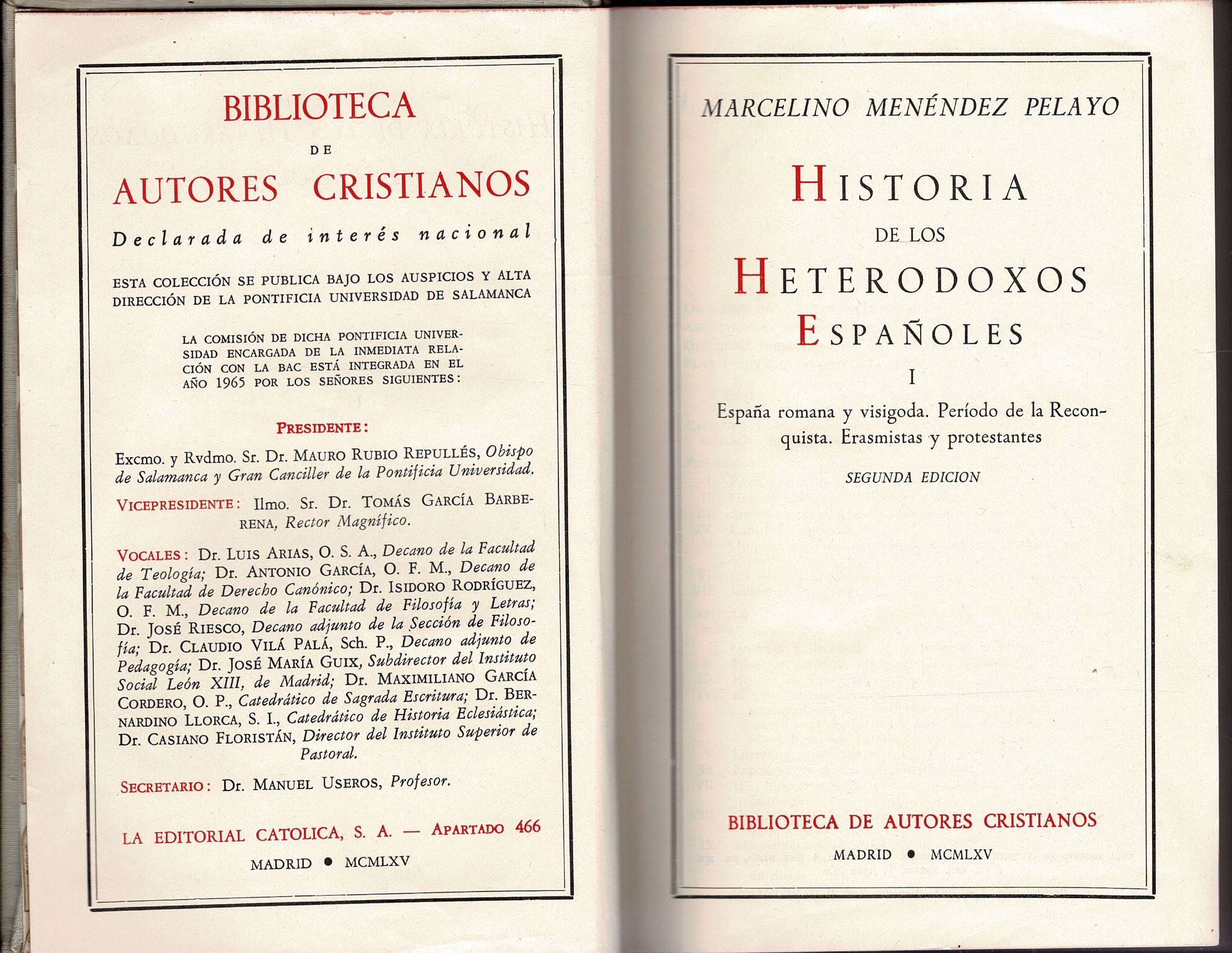 Historia de los heterodoxos españoles - Marcelino Menendez Pelayo