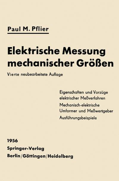 Elektrische Messung mechanischer Größen