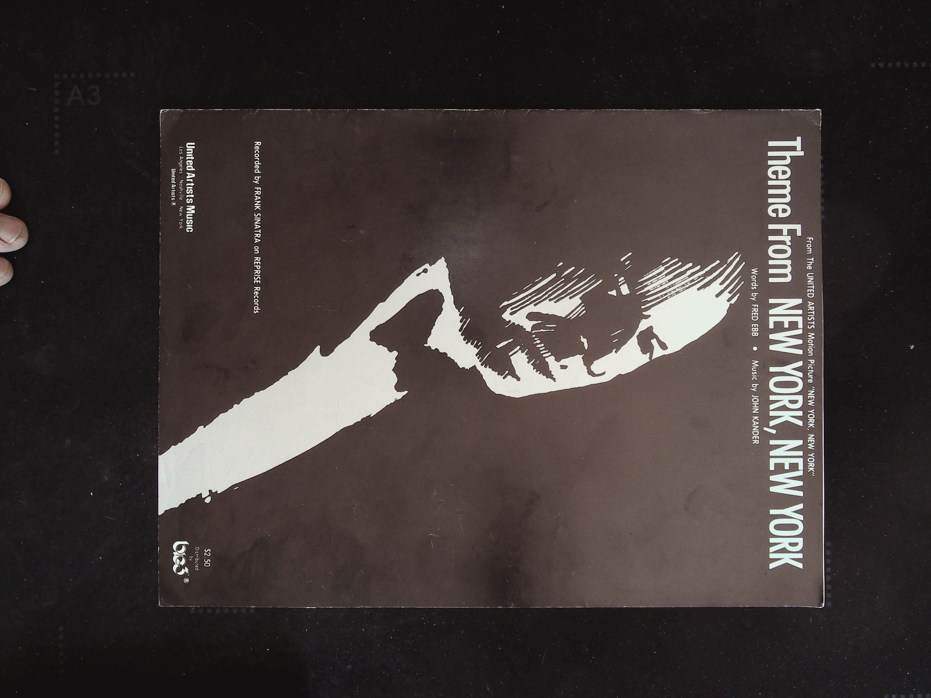 New York, New York Shhet Music 1977 Frank Sinatra by Fred Ebb and John Kander (1977) Sheet