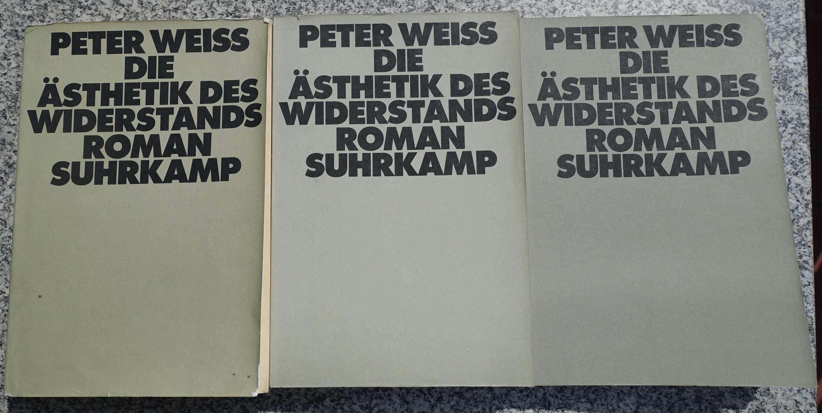 Die Ästhetik des Widerstands, 3 Bände, - Peter Weiss