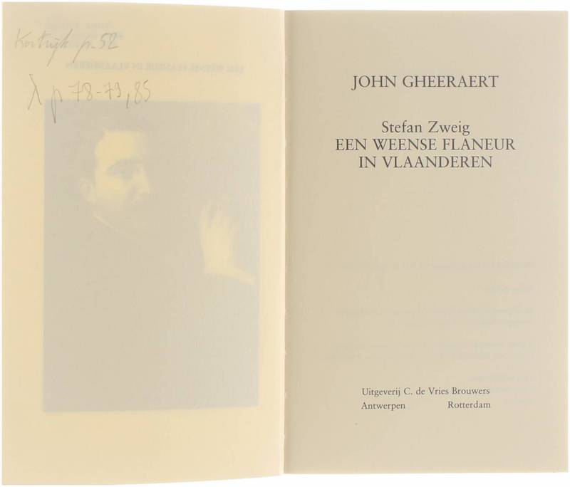 Stefan Zweig - een Weense flaneur in Vlaanderen - John Gheeraert