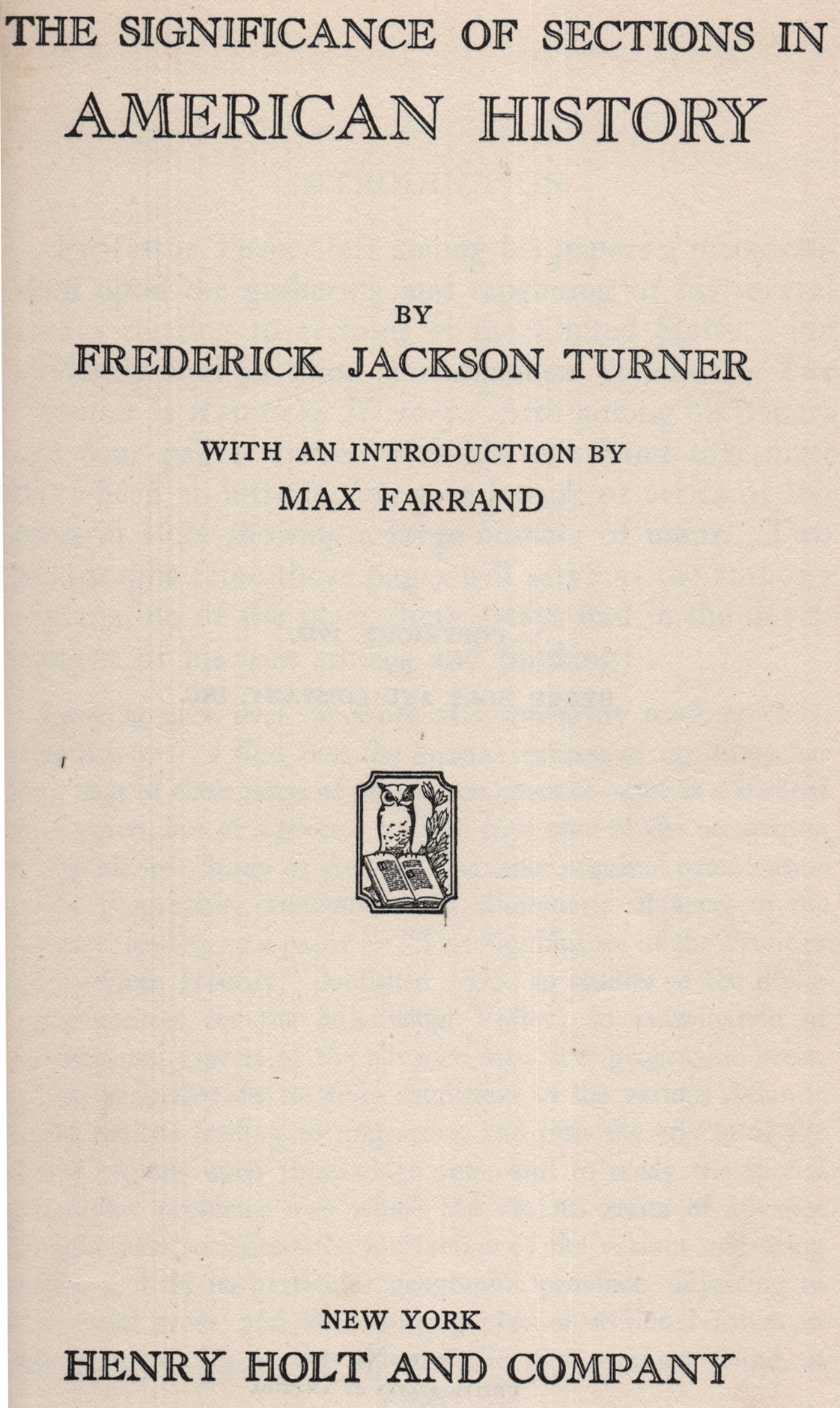 what was the significance of turner's thesis to american history