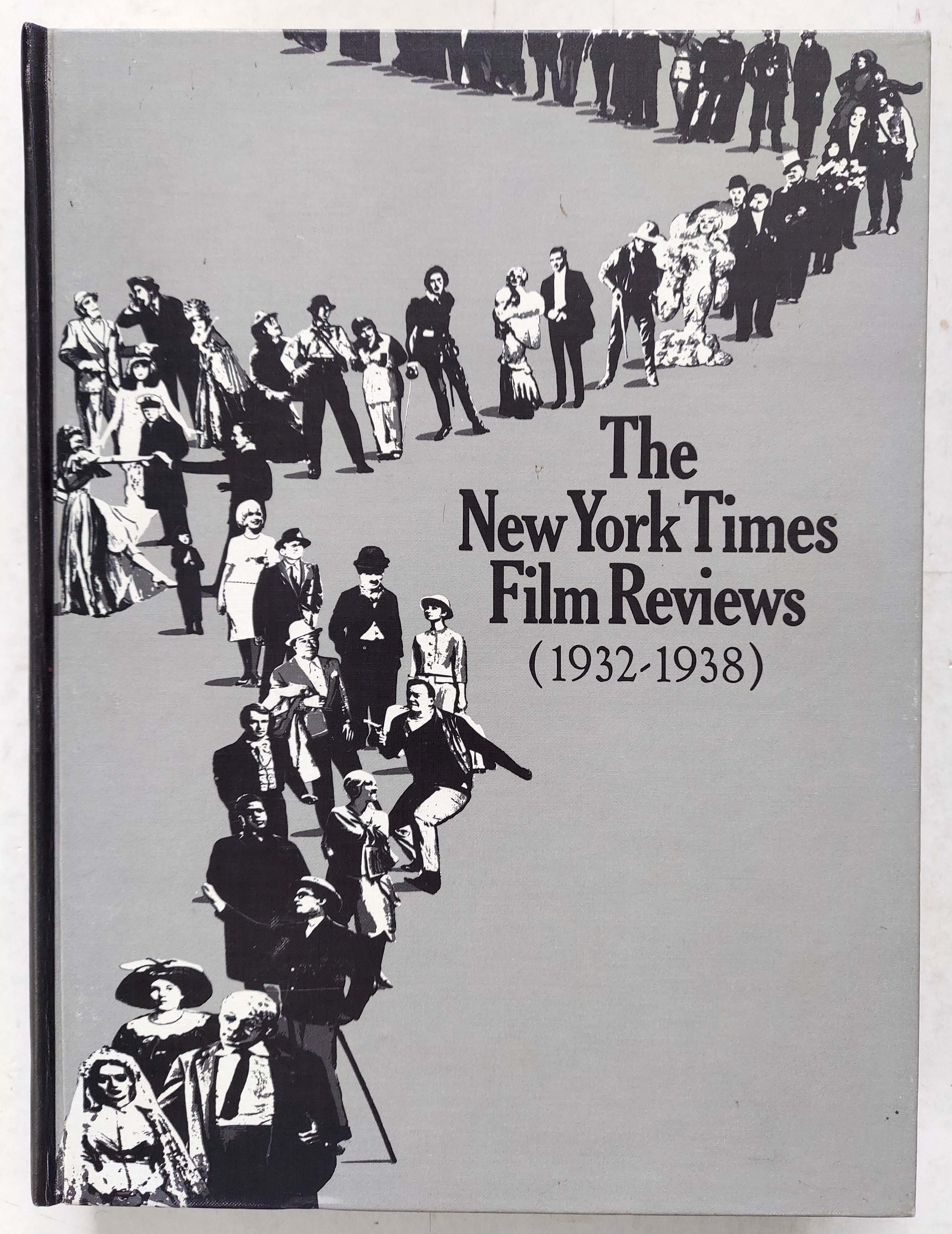 The New York Times Film Reviews Volume 2 1932 1938 Very Good Hardcover 1970 Shoestring