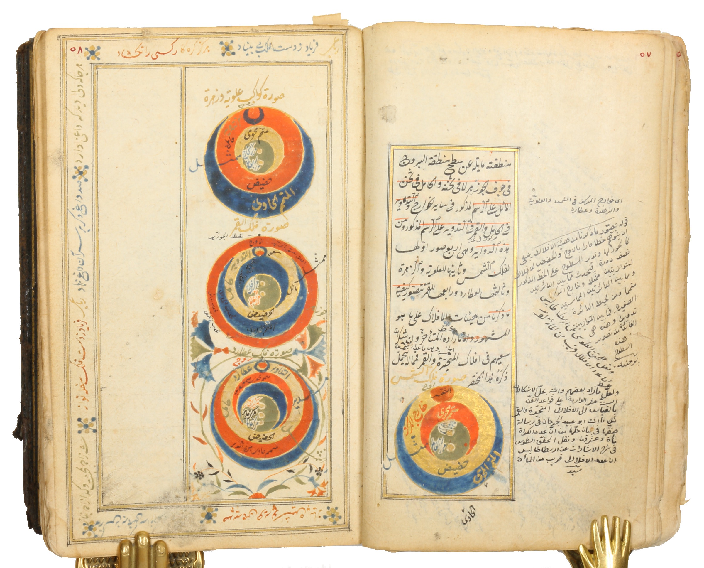 Sharh al-mulakhas fi al-hay'a [Commentary on the Summary of Astronomy]. by Jaghmini al-Khwarizmi, Mahmud bin Muhammad bin Omar al- / Qadizade al-Rumi, Musa ibn Muhammad.: (1684) | Antiquariat INLIBRIS Gilhofer Nfg. GmbH