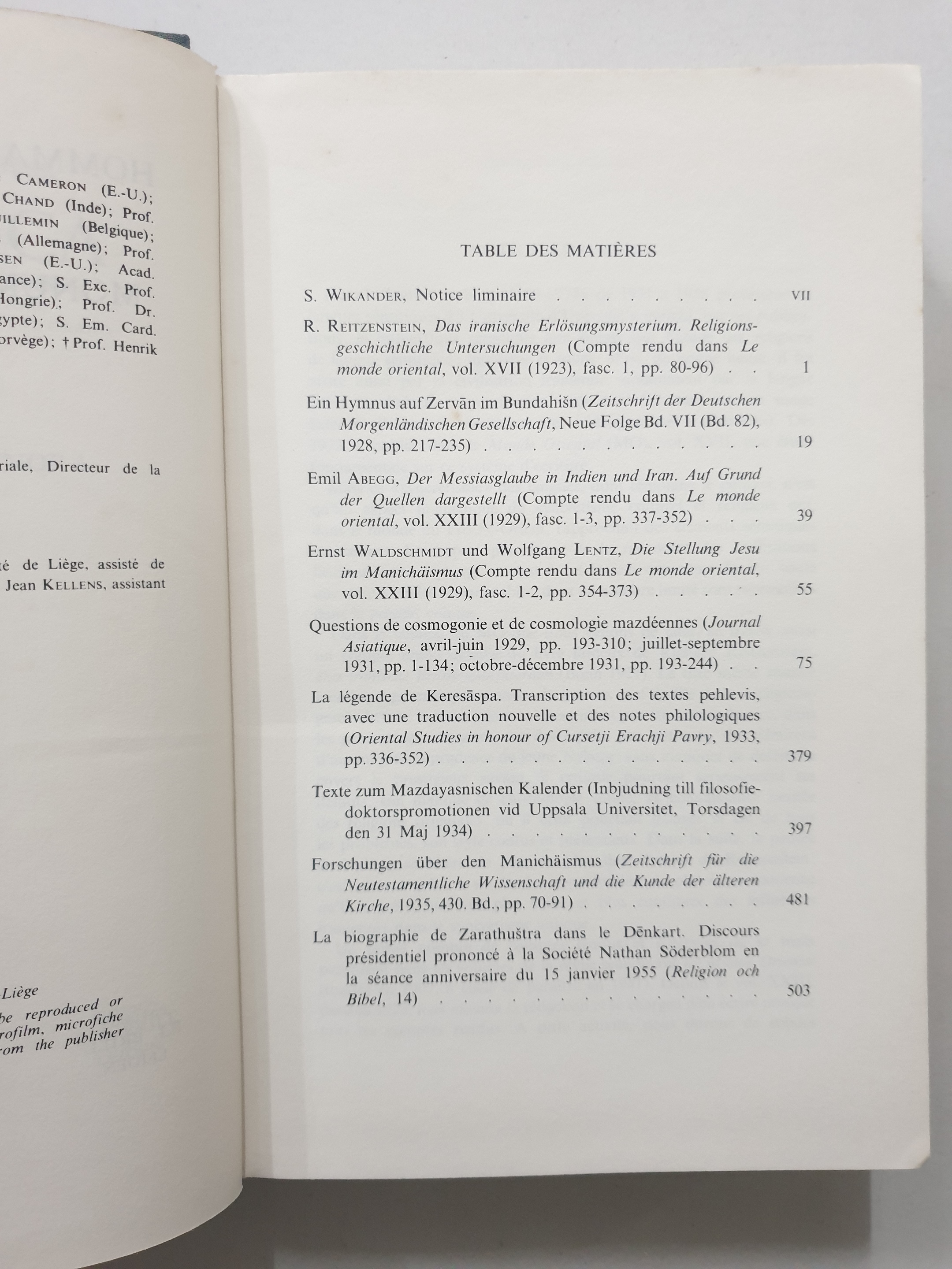 Acta Iranica . Volume 7. Deuxieme Serie - Monumentum H.S. Nyberg.: used