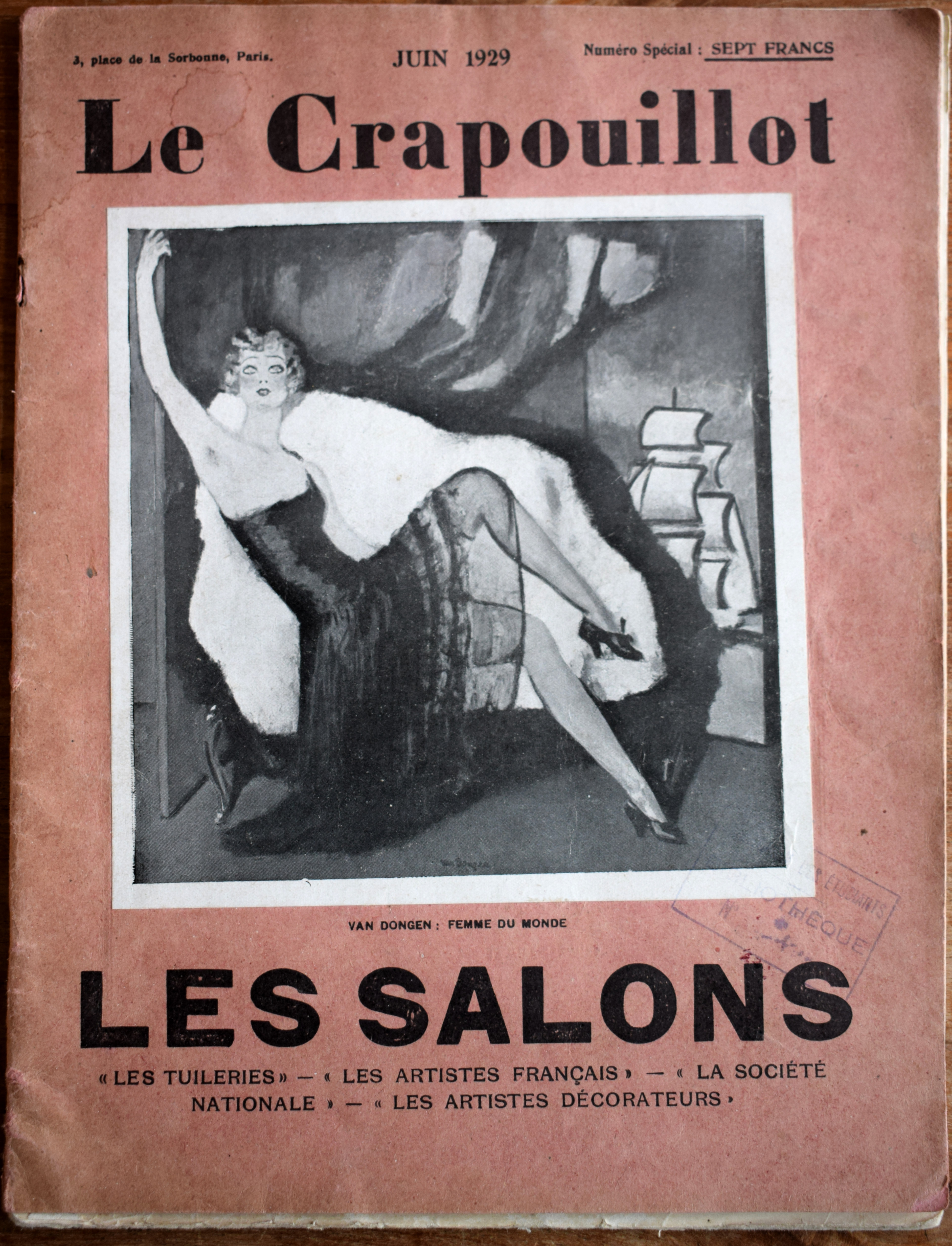 Le Crapouillot - Juin 1929 - Cover Kees van Dongen [Très bon] [Couverture souple]