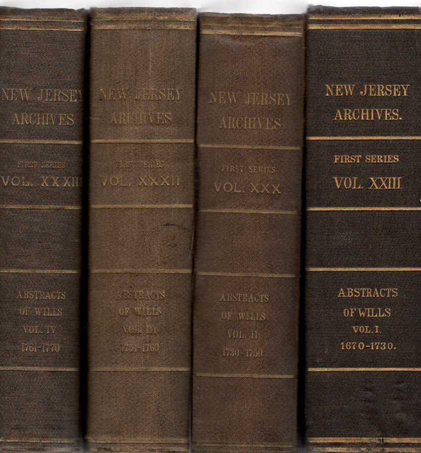 Archives of the State of New Jersey Documents Relating to the Colonial