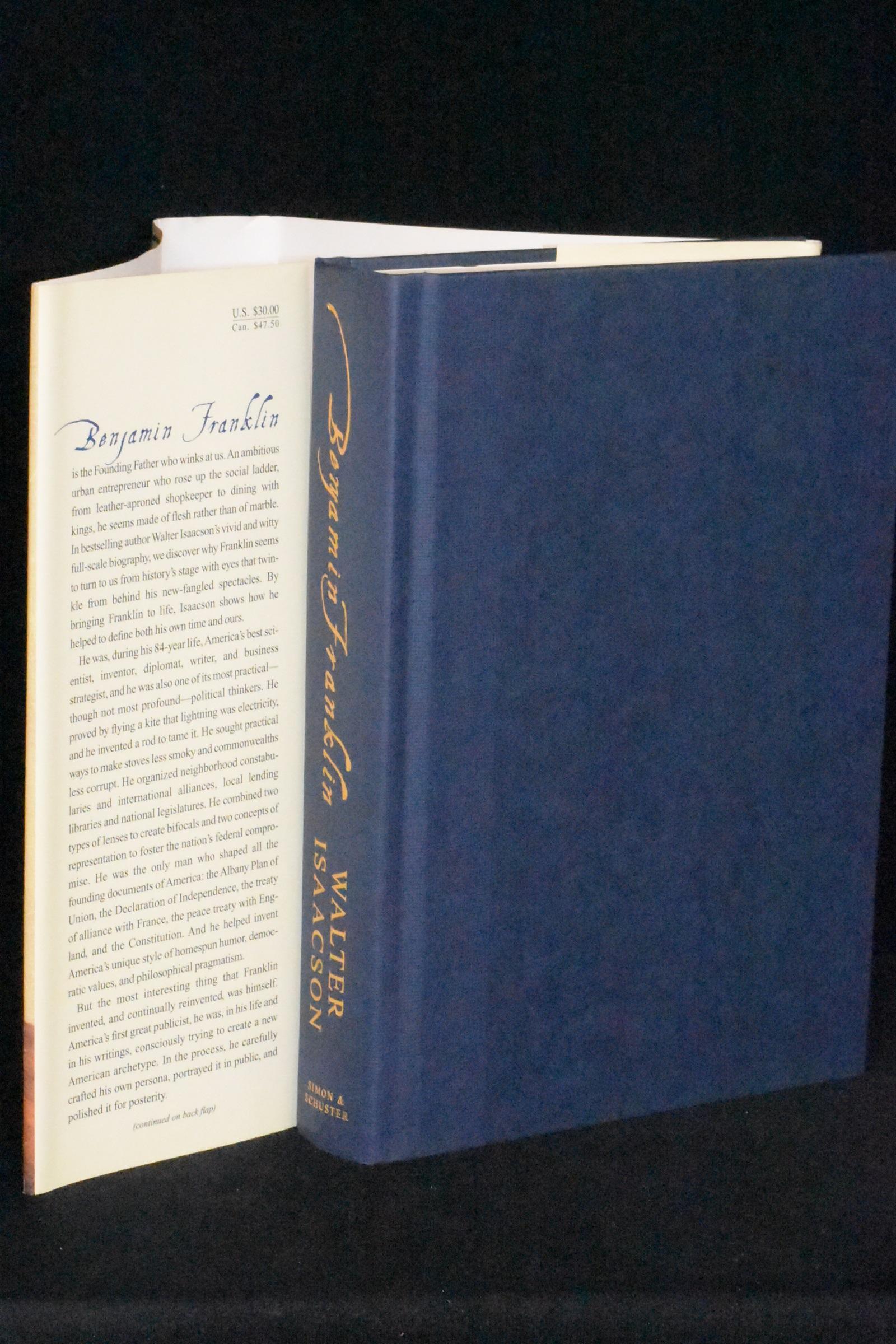 Benjamin Franklin An American Life By Walter Isaacson Fine Hardcover 03 1st Edition Books By White Walnut Valley Books Benjamin Franklin An American Life By Walter Isaacson Fine Hardcover 03 1st Edition Books By White Walnut Valley Books