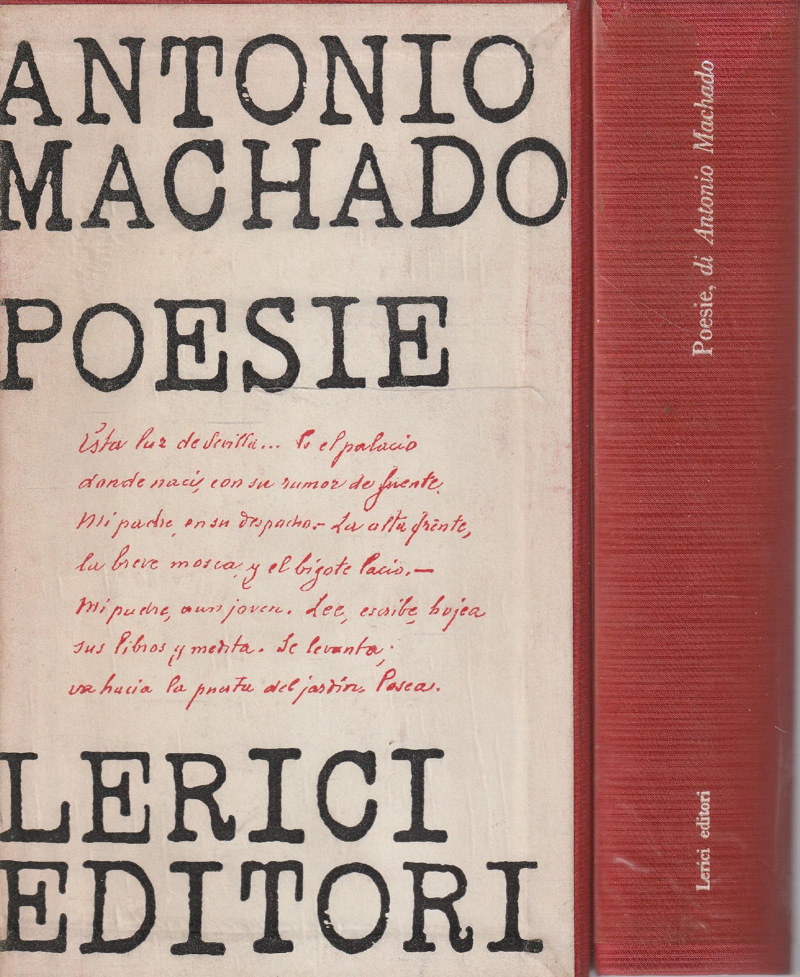 Poesie by Antonio Machado: Ottimo (Fine) paperback (1963) | Messinissa ...