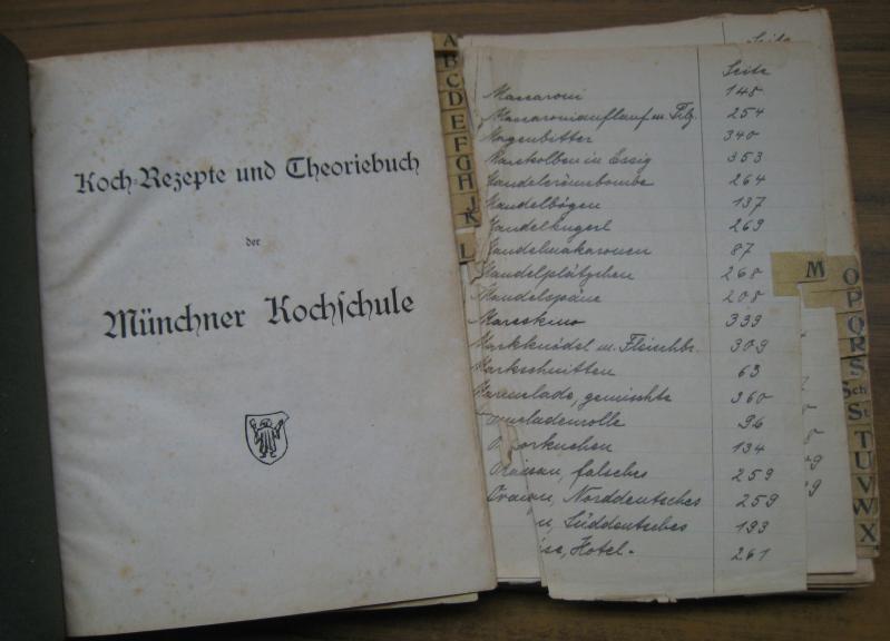 Koch - Rezepte und Theoriebuch der Münchner Kochschule. I. Abteilung ...