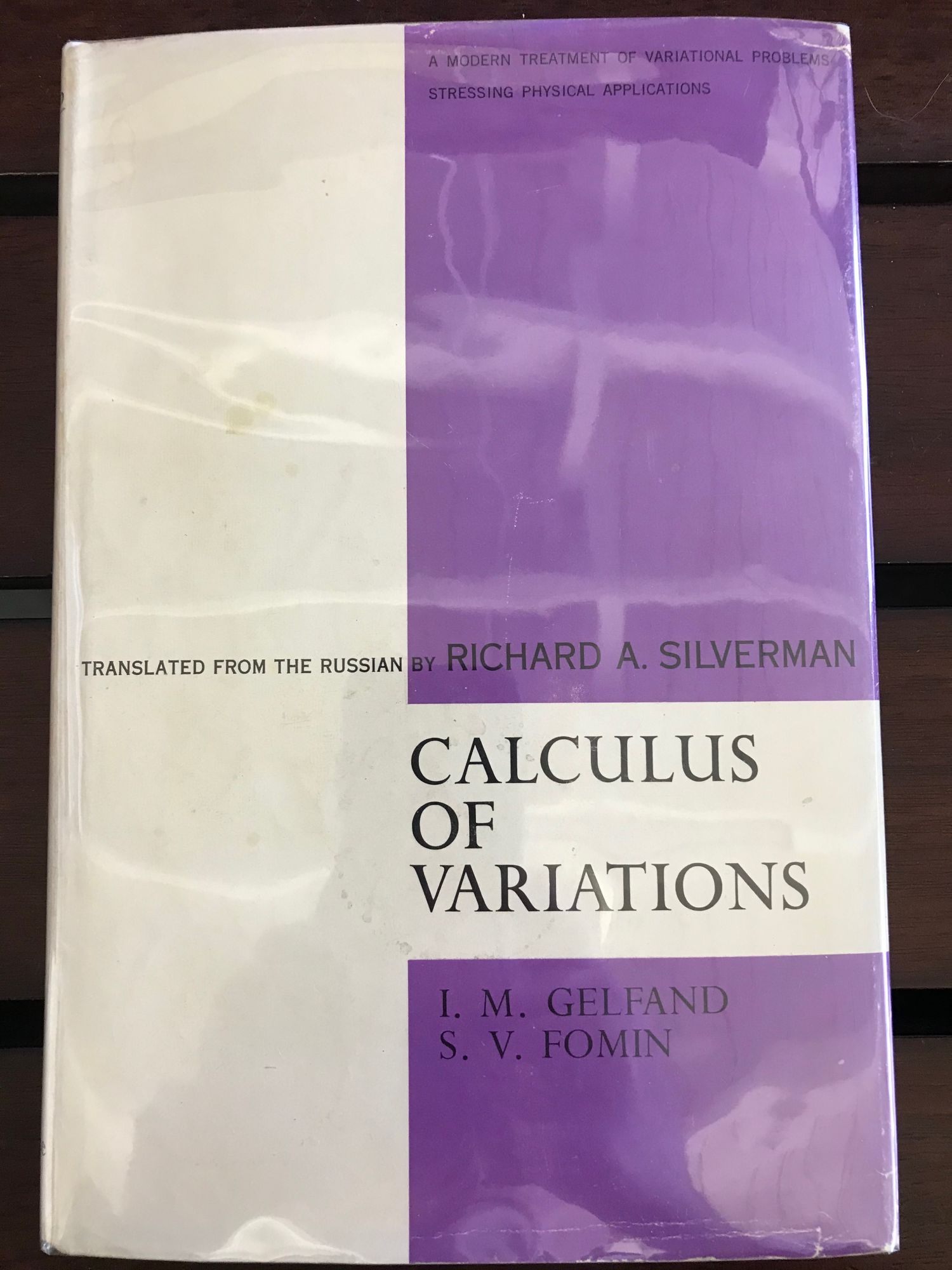 Calculus Of Variations By Gelfand Im Fomin S V Silverman Richard