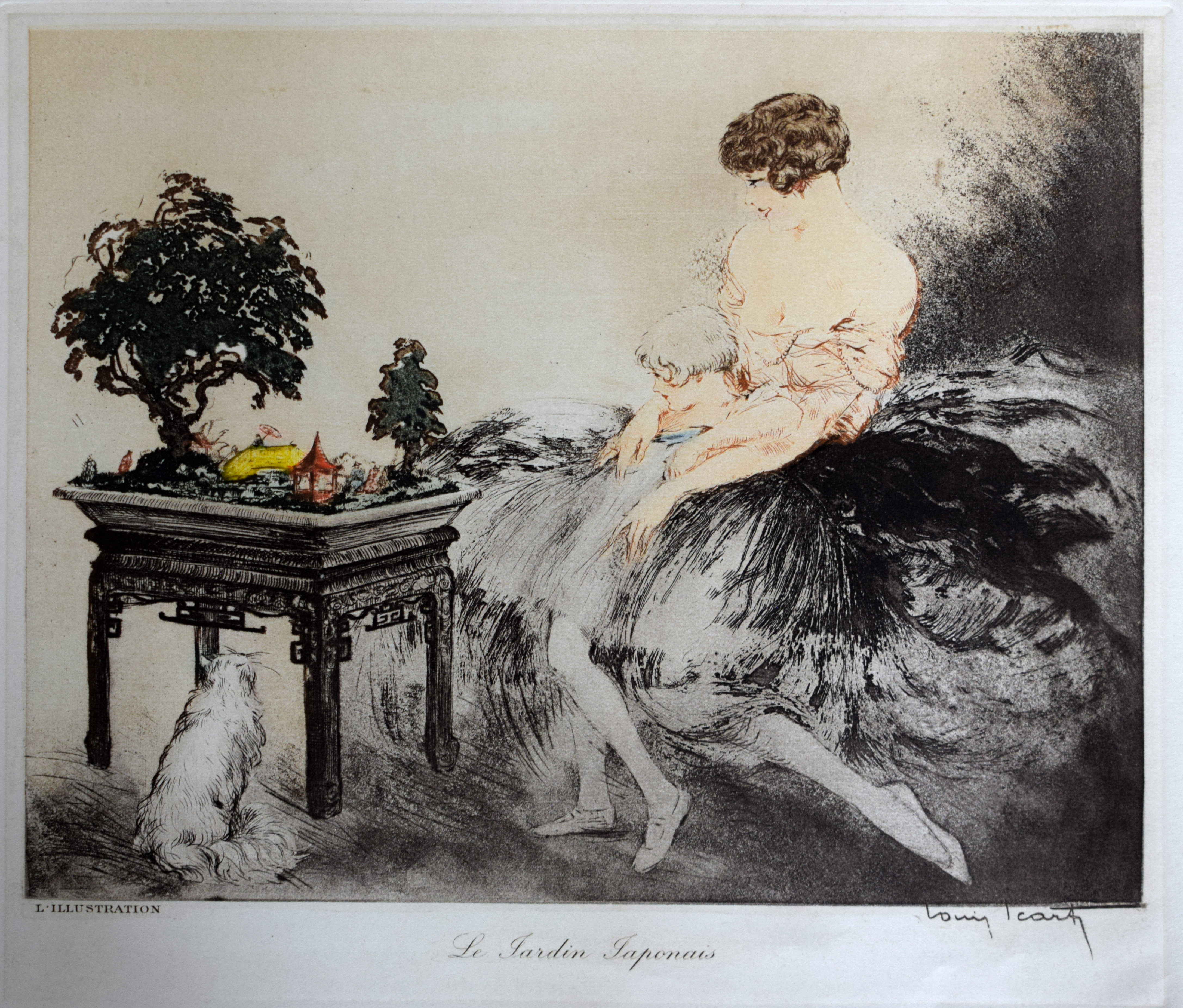 ルイ・イカールLa Jardin Japonais 1932年 フレーム付き 30906038650.jpg