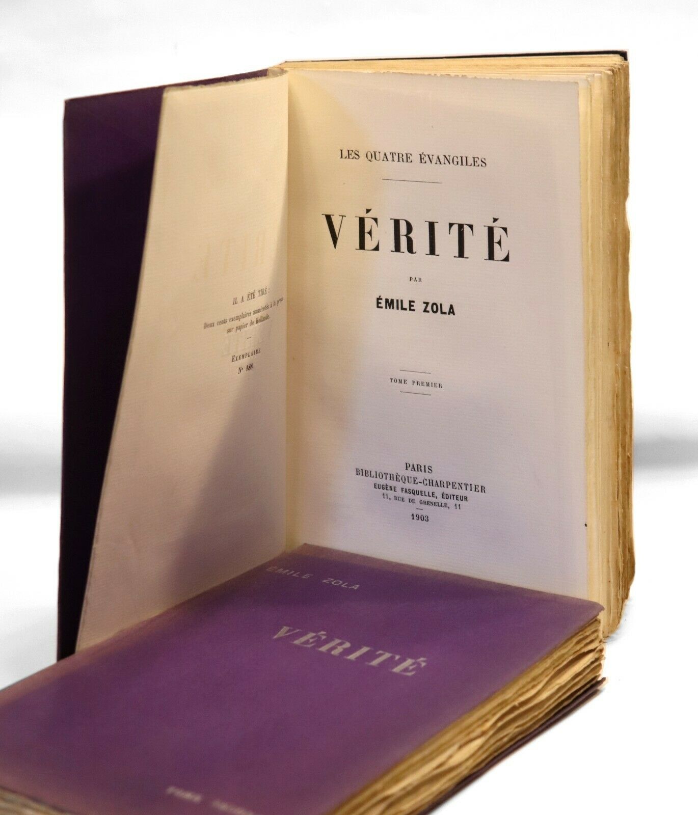 Vérité. Les quatre évangiles. Emile ZOLA. [Très bon] [Couverture souple]