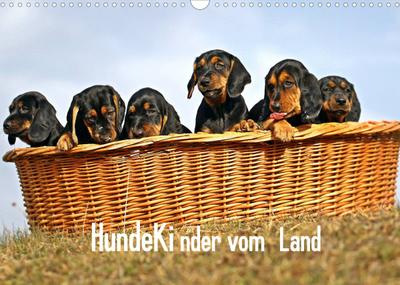 Hundekinder vom Land (Wandkalender 2022 DIN A3 quer) : Hundekinder sind Herzen auf vier Pfoten und schenken Lebensfreude jeden Tag. (Monatskalender, 14 Seiten ) - Beatrice Müller