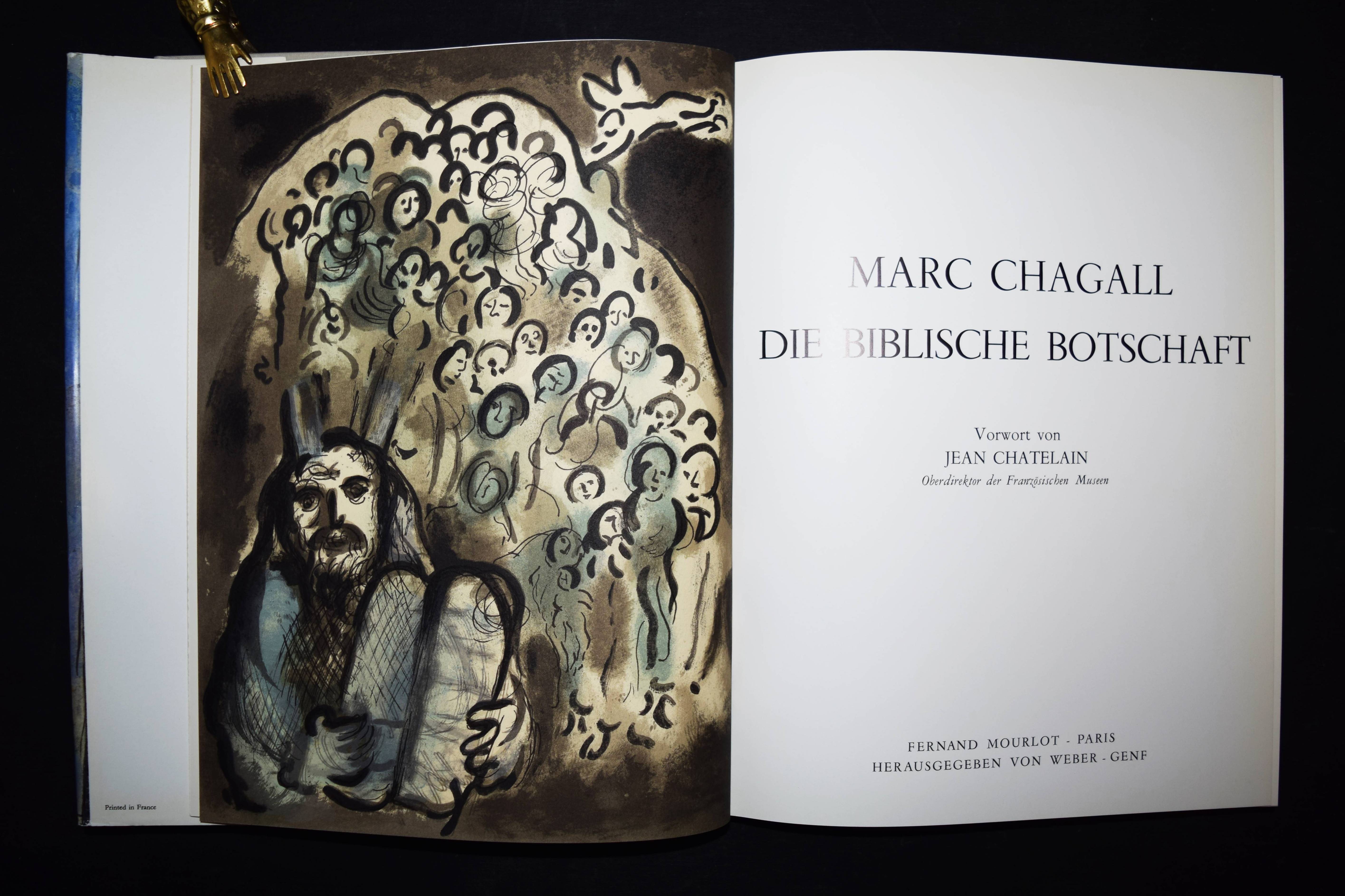 Die biblische Botschaft. Vorwort von Jean Chatelain. by Chagall, Marc ...