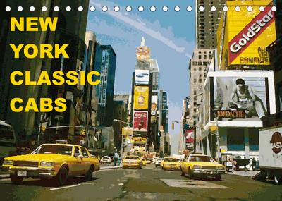 New York Classic Cabs (Tischkalender 2022 DIN A5 quer) : Manhatten 1995, New York Yellow Cabs (Monatskalender, 14 Seiten ) - Tom Freiwah Oldtimer-Art. De