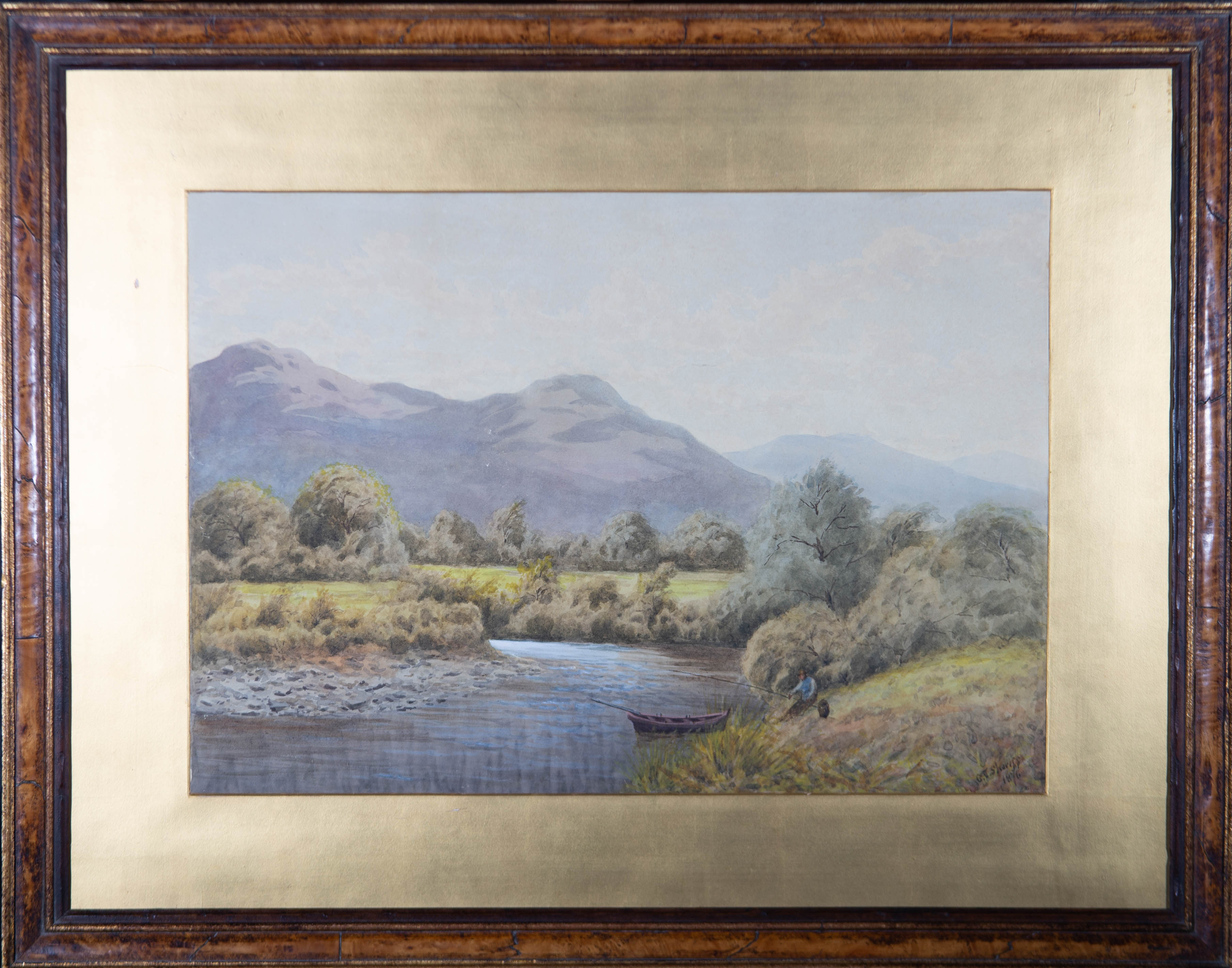G. Vincent Sheriff (fl.1875-1877) - 1876 Watercolour, On the River Derwent, No.1 G. Vincent Sheriff (fl.1875-1877) [ ] [Hardcover]