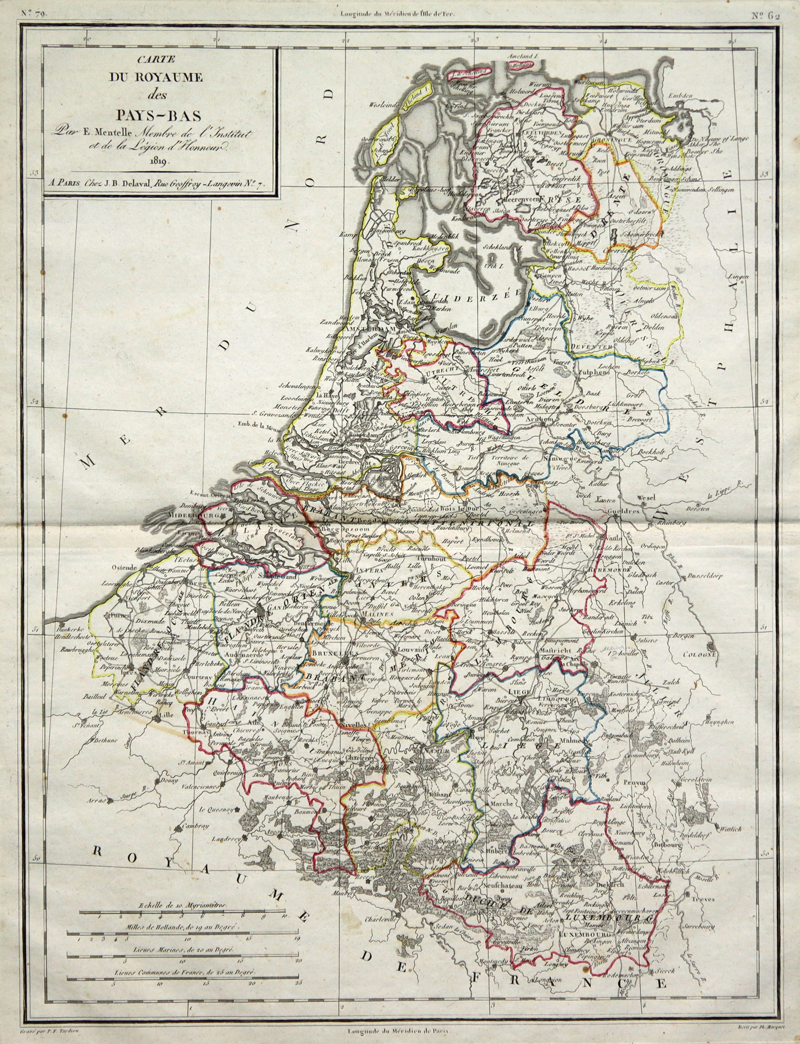 Kst Karte V E Mentelle B J B Delaval Carte Du Royaume Des Pays Bas Von Niederlande Karte Antiquariat Clemens Paulusch Gmbh