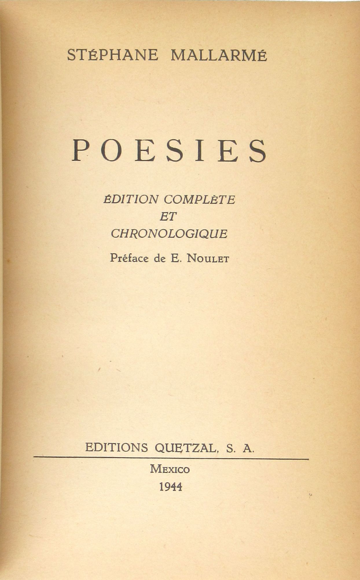 Poesies: Edition Complete et Chronologique [Alfonso de Rosenzweig Díaz ...