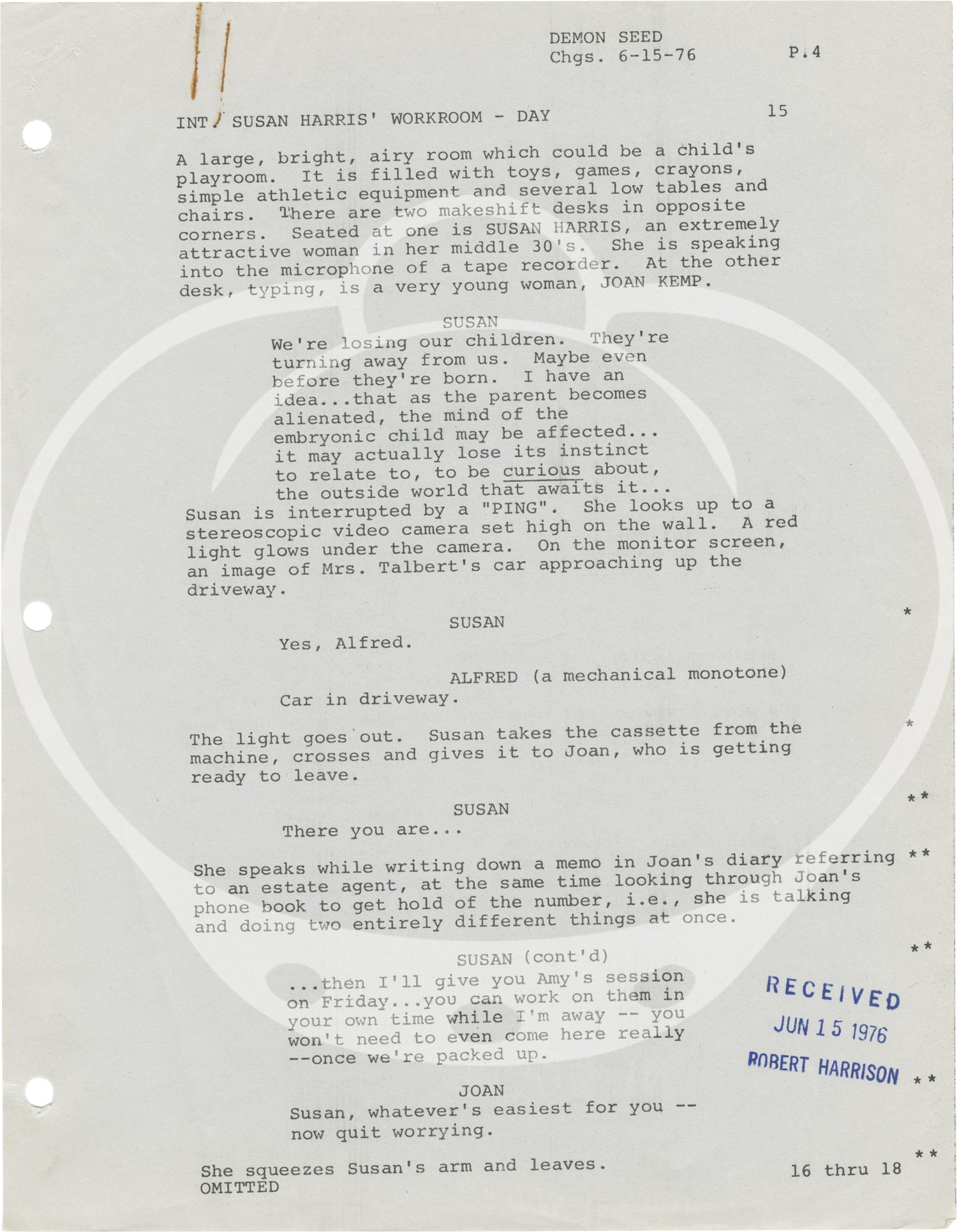 Demon Seed (Original screenplay for the 1977 film) by Donald Cammell