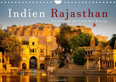 Indien Rajasthan: Unterwegs im Land der Könige (Wandkalender 2022 DIN A4 quer) : 12 brillante Aufnahmen aus Rajasthan (Monatskalender, 14 Seiten ) - Jens Benninghofen