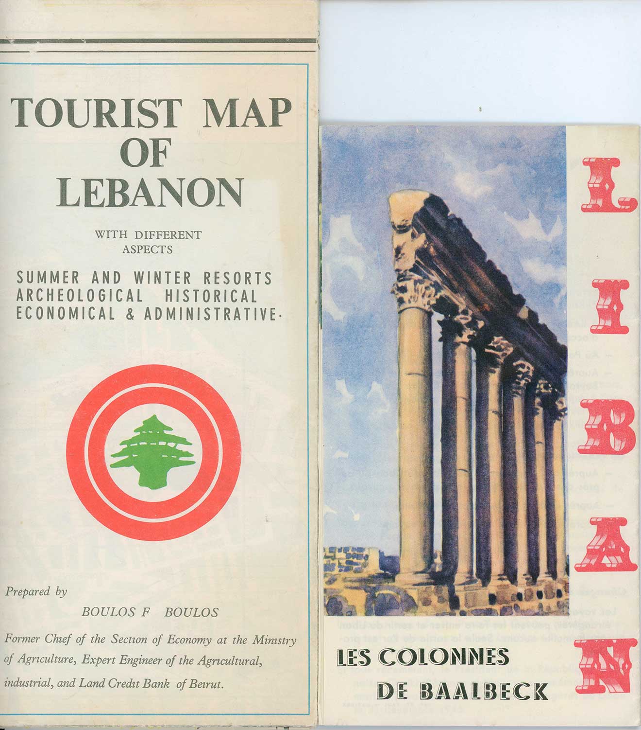 Tourist Map of Lebanon with Different Aspects. Summer and Winter Tourist Map of Lebanon with Different Aspects. Summer and Winter