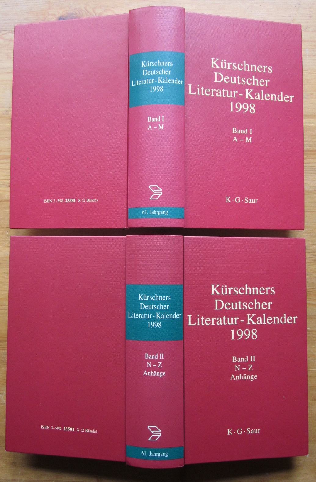 Kürschners Deutscher Literatur-Kalender 1998. 61. Jahrgang. Redaktion: Andreas Klimt. - Kürschner