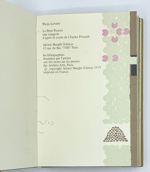 Le Petit Poucet by Lavater, Warja Very good (1979) First edition