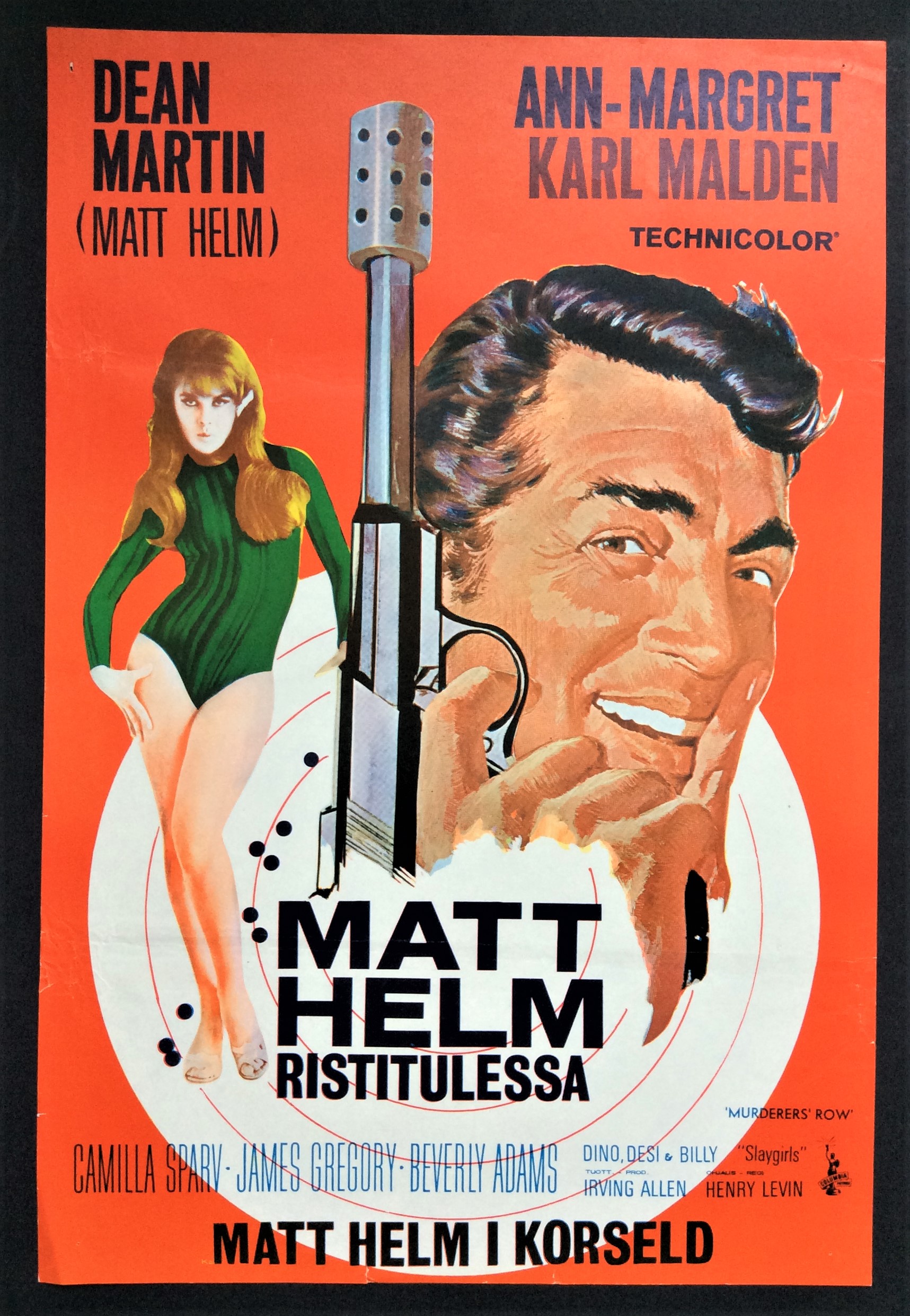 Dean Martin as Matt Helm in MURDERER'S ROW An Original A2 Cinema
