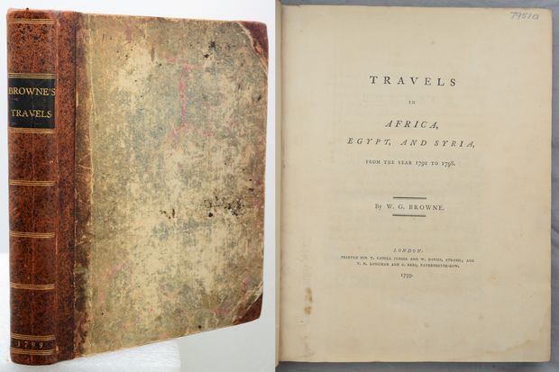 TRAVELS IN AFRICA, EGYPT, AND SYRIA, From the Year 1792 to 1798. - Browne, W.G.