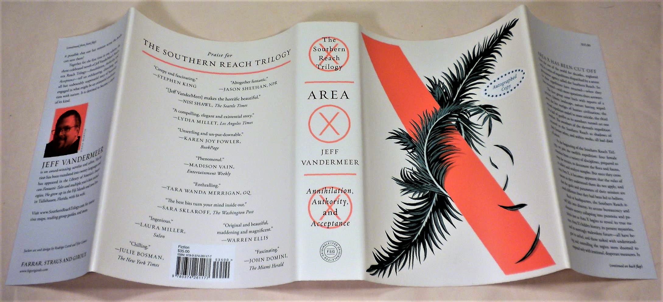 Area X The Southern Reach Trilogy by Jeff VanderMeer Near Fine Hardcover (2014) 1st Edition
