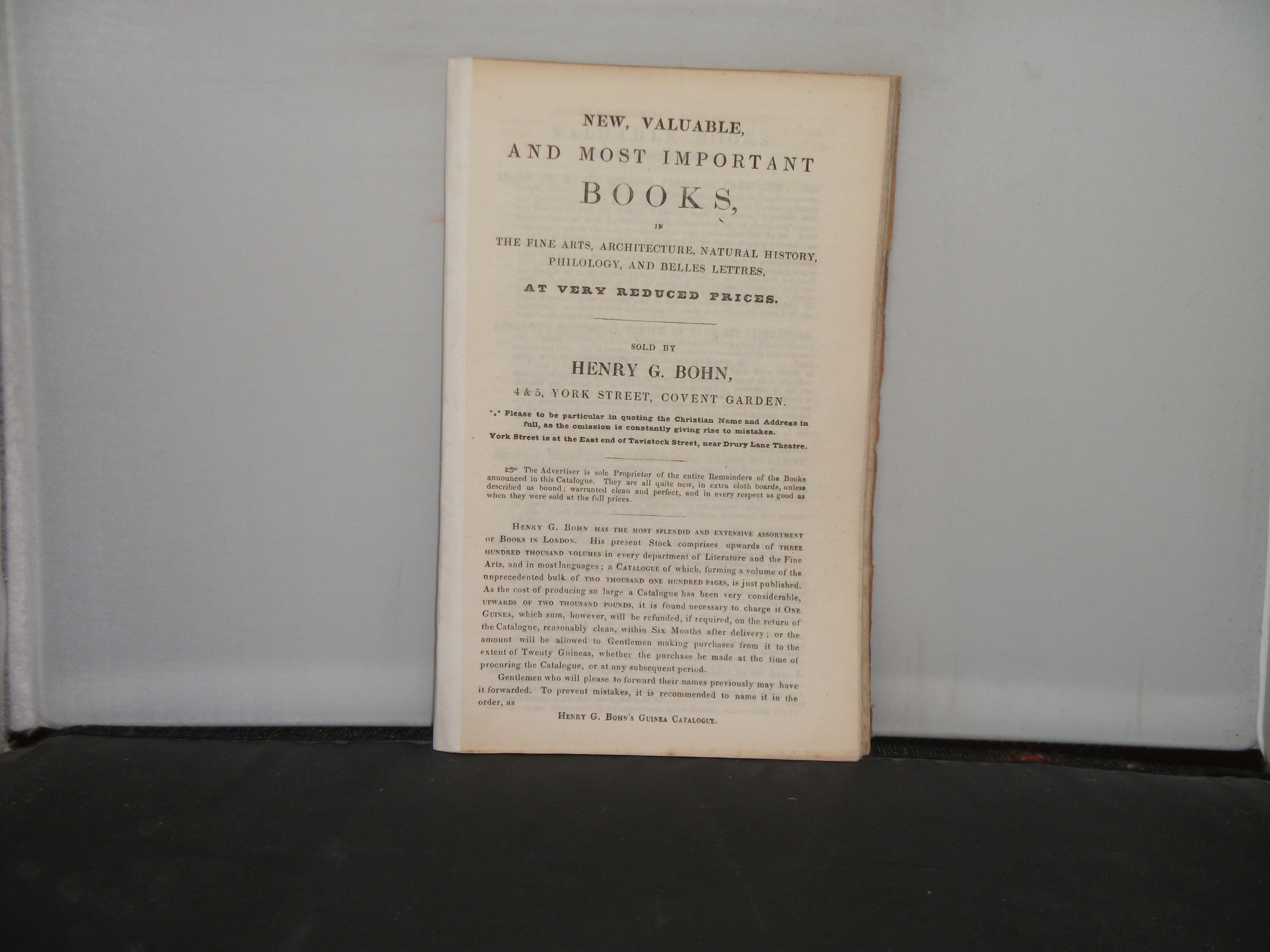 Henry Provan Henry G Bohn, 4 & 5 York Street, Covent Garden, London - Catalogue of ...