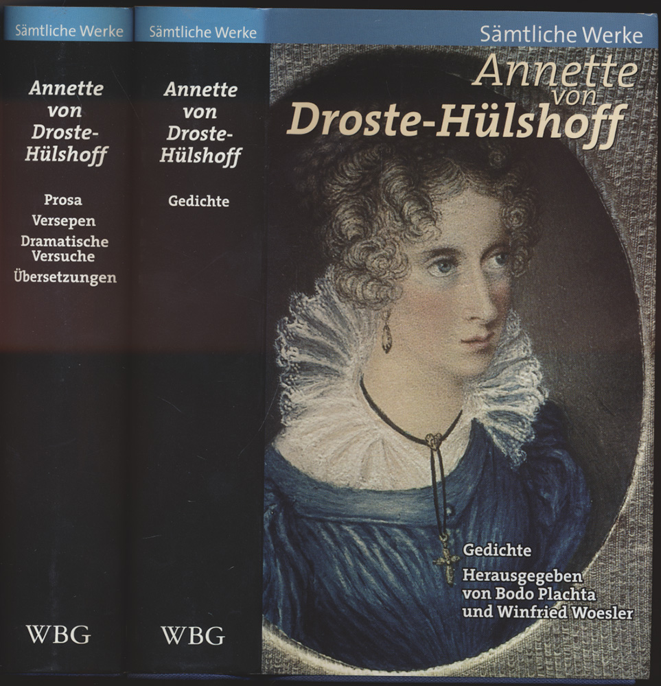 Sämtliche Werke in zwei Bänden. 2 Bände (komplett). Band 1: Gedichte. Band 2: Prosa, Versepen, Dramatische Versuche, Übersetzungen. - Droste-Hülshoff, Annette von; Plachta, Bodo; Woesler, Winfried [Hrsg.]